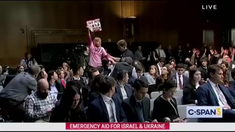  أمريكيون يقاطعون كلمة وزير الخارجية بلينكن في الكونغرس