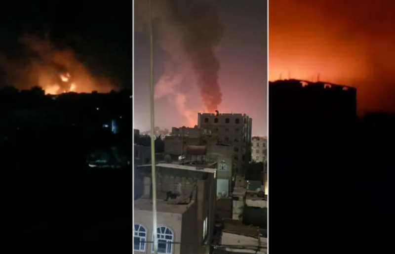 البنتاغون: القوات الأميركية والبريطانية تقصف 18 هدفا للحوثيين في اليمن  
