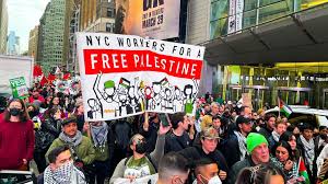 نيويورك.. مسيرة حاشدة للتنديد بالعدوان الإسرائيلي على غزة