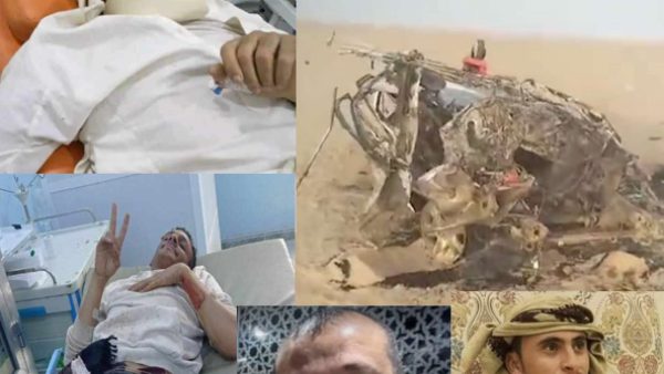 الجوف.. وفاة وإصابة 7 مسافرين في انفجار لغم حوثي في سيارة على الطريق الصحراوي