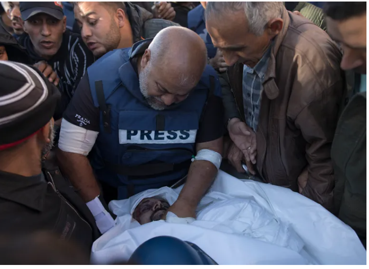 استشهاد المصور الصحفي إبراهيم الغرباوي بقصف الاحتلال