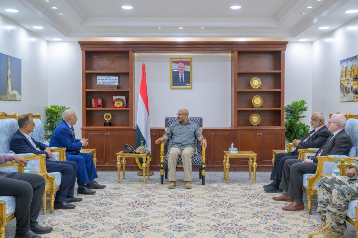 طارق صالح يلتقي وزير المياه في المخا