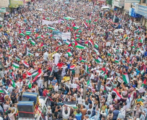 مظاهرات في عدة مدن يمنية تنديدا بالحرب على غزة